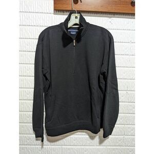 Ralph Lauren Golf Women's Black 1/4 Zip Pockets Long Sleeve Sweatshirt Medium